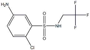 5-amino-2-chloro-N-(2,2,2-trifluoroethyl)benzene-1-sulfonamide 结构式