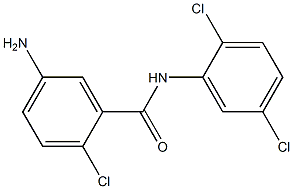 5-amino-2-chloro-N-(2,5-dichlorophenyl)benzamide 结构式