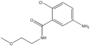 5-amino-2-chloro-N-(2-methoxyethyl)benzamide 结构式