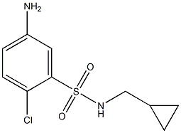 5-amino-2-chloro-N-(cyclopropylmethyl)benzene-1-sulfonamide 结构式