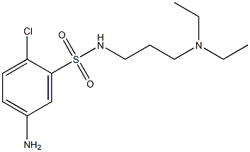 5-amino-2-chloro-N-[3-(diethylamino)propyl]benzene-1-sulfonamide 结构式