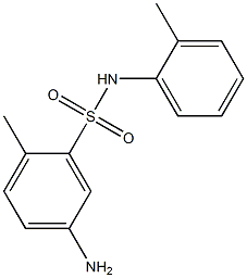 5-amino-2-methyl-N-(2-methylphenyl)benzene-1-sulfonamide 结构式