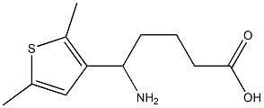 5-amino-5-(2,5-dimethylthiophen-3-yl)pentanoic acid 结构式