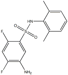 5-amino-N-(2,6-dimethylphenyl)-2,4-difluorobenzene-1-sulfonamide 结构式