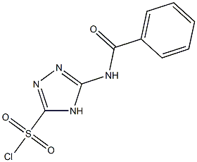 5-benzamido-4H-1,2,4-triazole-3-sulfonyl chloride 结构式