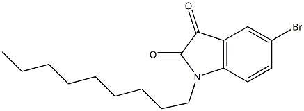 5-bromo-1-nonyl-2,3-dihydro-1H-indole-2,3-dione 结构式