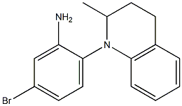 5-bromo-2-(2-methyl-1,2,3,4-tetrahydroquinolin-1-yl)aniline 结构式