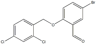 5-bromo-2-[(2,4-dichlorophenyl)methoxy]benzaldehyde 结构式