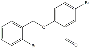 5-bromo-2-[(2-bromophenyl)methoxy]benzaldehyde 结构式