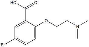 5-bromo-2-[2-(dimethylamino)ethoxy]benzoic acid 结构式