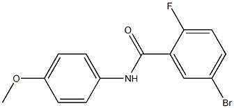 5-bromo-2-fluoro-N-(4-methoxyphenyl)benzamide 结构式