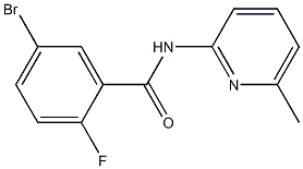 5-bromo-2-fluoro-N-(6-methylpyridin-2-yl)benzamide 结构式