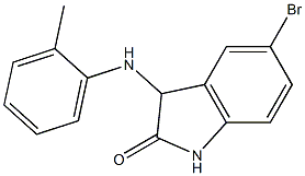 5-bromo-3-[(2-methylphenyl)amino]-2,3-dihydro-1H-indol-2-one 结构式