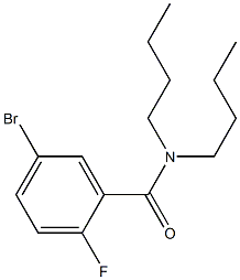 5-bromo-N,N-dibutyl-2-fluorobenzamide 结构式