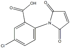 5-chloro-2-(2,5-dioxo-2,5-dihydro-1H-pyrrol-1-yl)benzoic acid 结构式