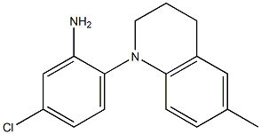 5-chloro-2-(6-methyl-1,2,3,4-tetrahydroquinolin-1-yl)aniline 结构式
