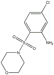 5-chloro-2-(morpholine-4-sulfonyl)aniline 结构式