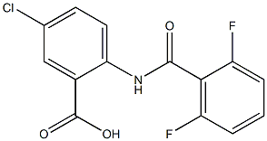 5-chloro-2-[(2,6-difluorobenzene)amido]benzoic acid 结构式