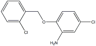5-chloro-2-[(2-chlorophenyl)methoxy]aniline 结构式