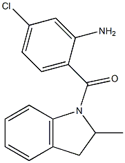 5-chloro-2-[(2-methyl-2,3-dihydro-1H-indol-1-yl)carbonyl]aniline 结构式