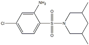 5-chloro-2-[(3,5-dimethylpiperidine-1-)sulfonyl]aniline 结构式