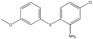 5-chloro-2-[(3-methoxyphenyl)sulfanyl]aniline 结构式