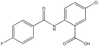 5-chloro-2-[(4-fluorobenzoyl)amino]benzoic acid 结构式