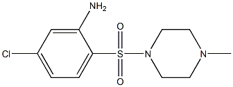 5-chloro-2-[(4-methylpiperazine-1-)sulfonyl]aniline 结构式