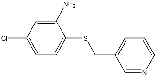 5-chloro-2-[(pyridin-3-ylmethyl)sulfanyl]aniline 结构式