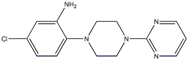 5-chloro-2-[4-(pyrimidin-2-yl)piperazin-1-yl]aniline 结构式