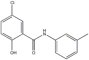 5-chloro-2-hydroxy-N-(3-methylphenyl)benzamide 结构式