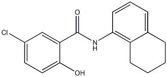 5-chloro-2-hydroxy-N-(5,6,7,8-tetrahydronaphthalen-1-yl)benzamide 结构式