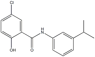 5-chloro-2-hydroxy-N-[3-(propan-2-yl)phenyl]benzamide 结构式