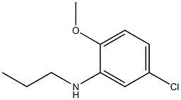 5-chloro-2-methoxy-N-propylaniline 结构式