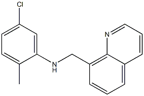 5-chloro-2-methyl-N-(quinolin-8-ylmethyl)aniline 结构式