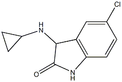 5-chloro-3-(cyclopropylamino)-1,3-dihydro-2H-indol-2-one 结构式
