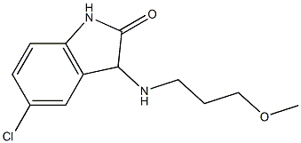 5-chloro-3-[(3-methoxypropyl)amino]-2,3-dihydro-1H-indol-2-one 结构式