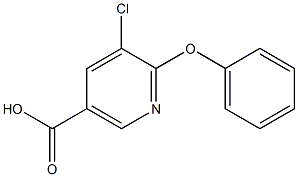 5-chloro-6-phenoxynicotinic acid 结构式