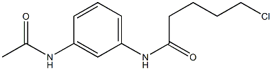 5-chloro-N-(3-acetamidophenyl)pentanamide 结构式