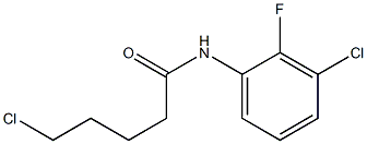 5-chloro-N-(3-chloro-2-fluorophenyl)pentanamide 结构式
