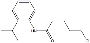 5-chloro-N-[2-(propan-2-yl)phenyl]pentanamide 结构式