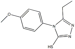 5-ethyl-4-(4-methoxyphenyl)-4H-1,2,4-triazole-3-thiol 结构式