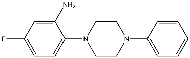 5-fluoro-2-(4-phenylpiperazin-1-yl)aniline 结构式
