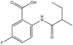 5-fluoro-2-[(2-methylbutanoyl)amino]benzoic acid 结构式