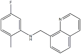 5-fluoro-2-methyl-N-(quinolin-8-ylmethyl)aniline 结构式