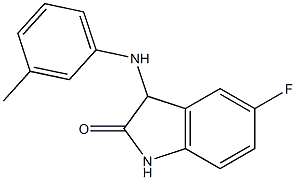 5-fluoro-3-[(3-methylphenyl)amino]-2,3-dihydro-1H-indol-2-one 结构式