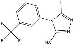 5-methyl-4-[3-(trifluoromethyl)phenyl]-4H-1,2,4-triazole-3-thiol 结构式
