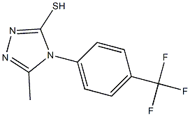 5-methyl-4-[4-(trifluoromethyl)phenyl]-4H-1,2,4-triazole-3-thiol 结构式