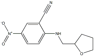5-nitro-2-[(oxolan-2-ylmethyl)amino]benzonitrile 结构式