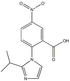 5-nitro-2-[2-(propan-2-yl)-1H-imidazol-1-yl]benzoic acid 结构式
